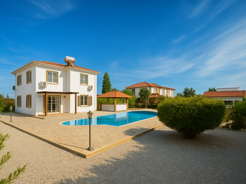 4 Odalı Villa,  Harika Geniş Bahçe ve Dış Mekan Alanı