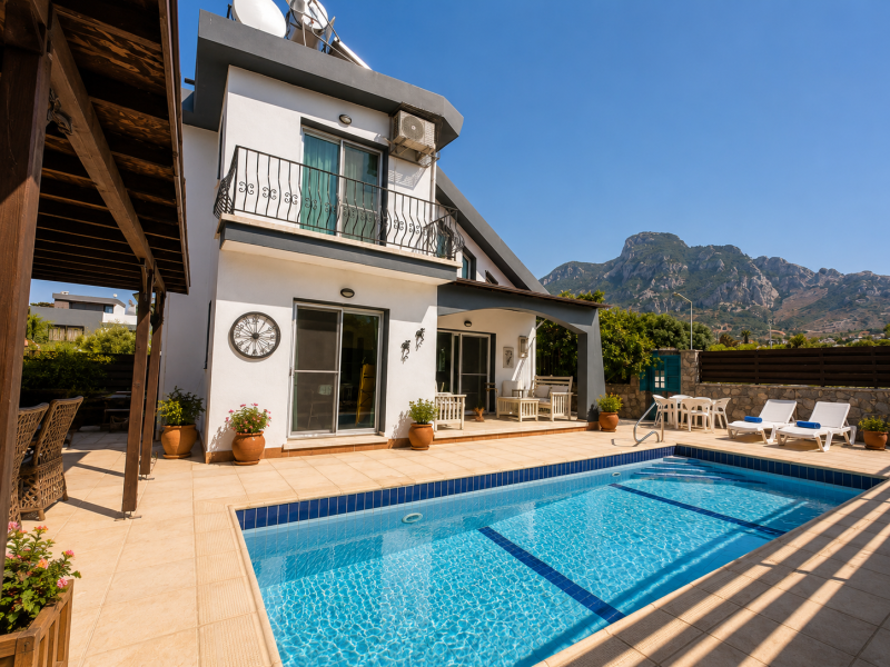  3+1 STUNNING VILLA FOR SALE – PRIVATE POOL & BEAUTIFUL VIEWS
